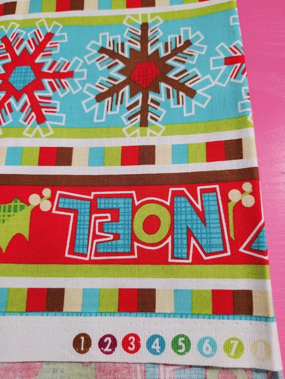 Merry Holiday M'Liss Joy Noel Snowman Snowflake Theme Sewing Fabric 2 Yds (1495)